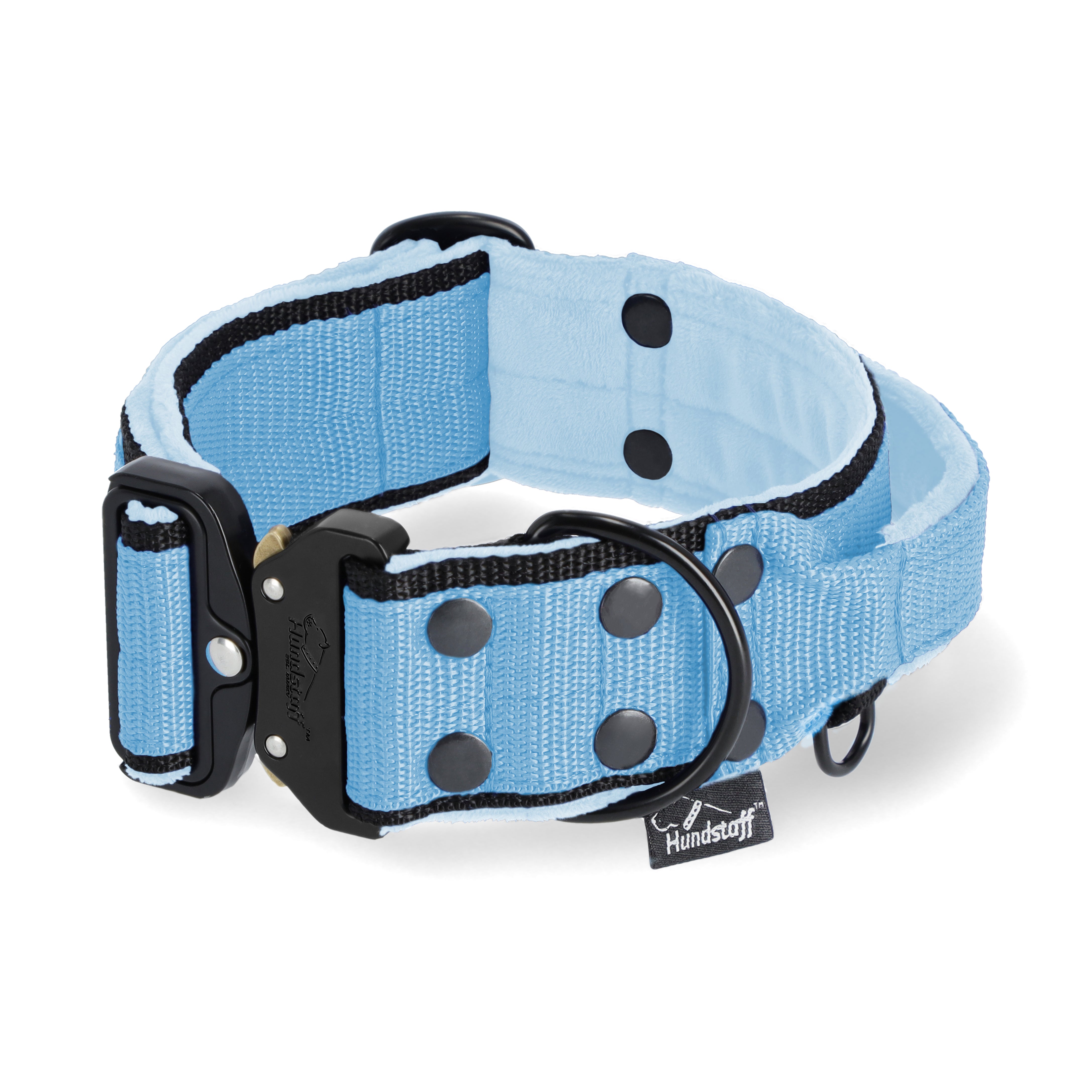 Extreme Buckle Black Edition Baby Blue - Starkt och säkert halsband