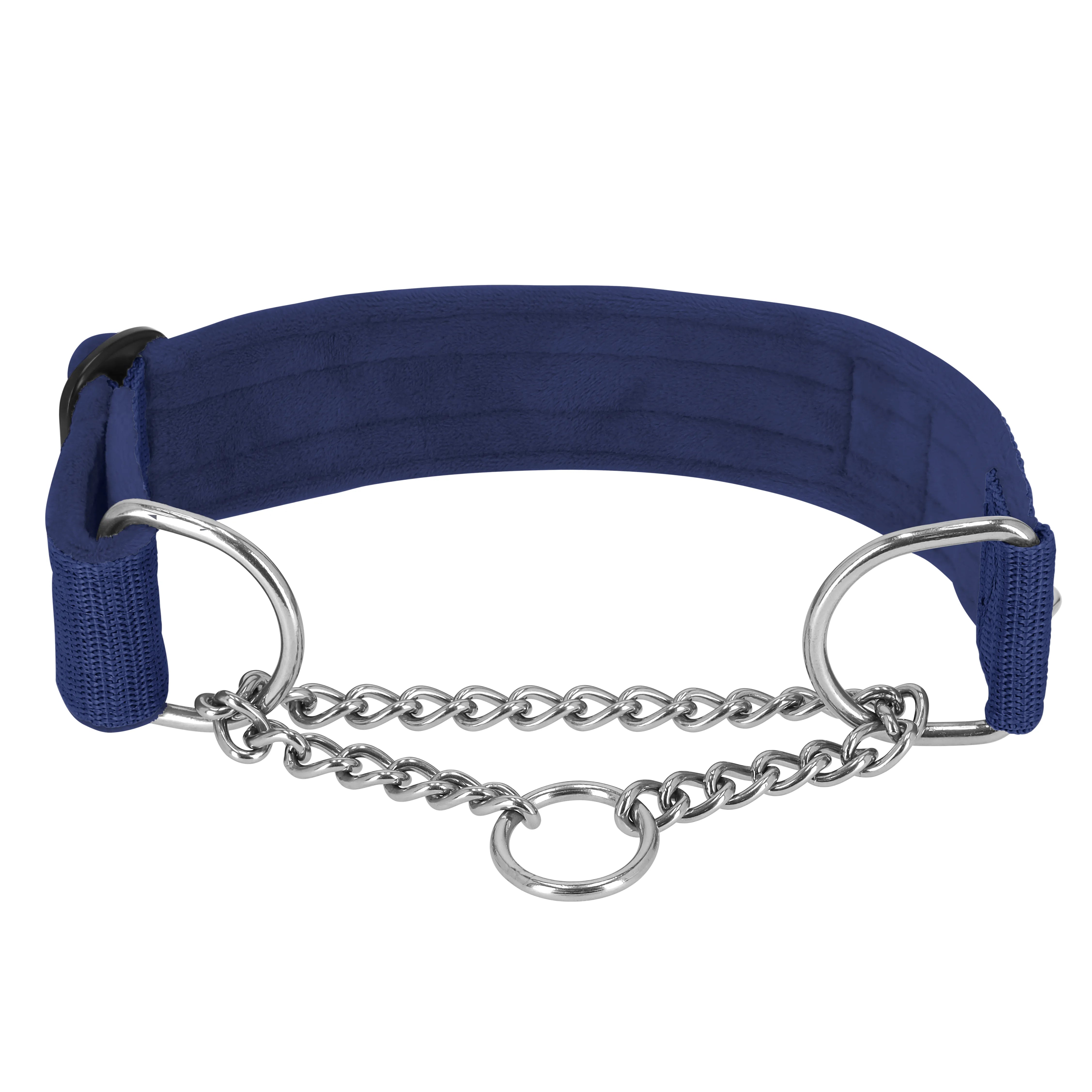 Martingale Chain Set Blue – Halvstryp halsband & koppel