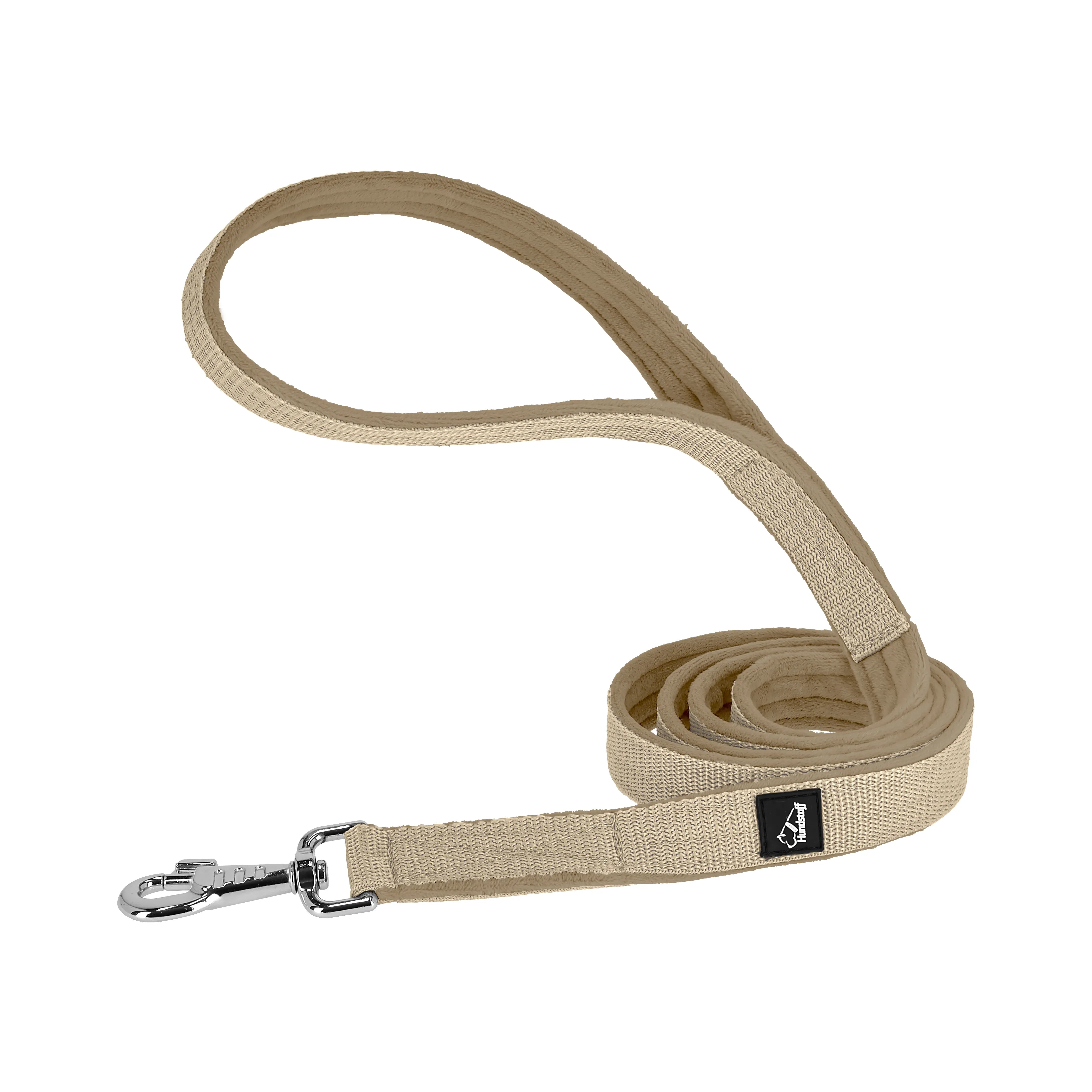 Martingale Chain Set Beige – Halvstryp halsband & koppel