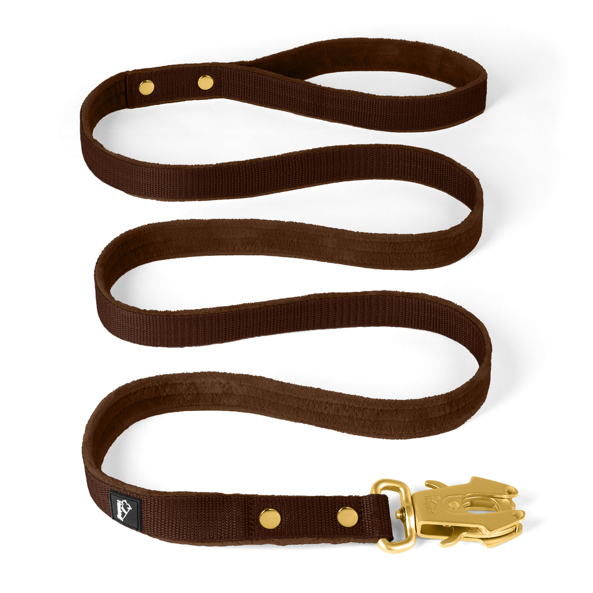 Walk Leash Gold Edition Dark Brown
