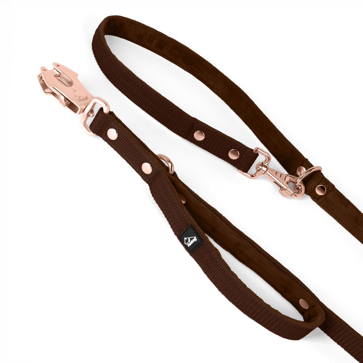 Multi Guard Leash Rose Edition Dark Brown