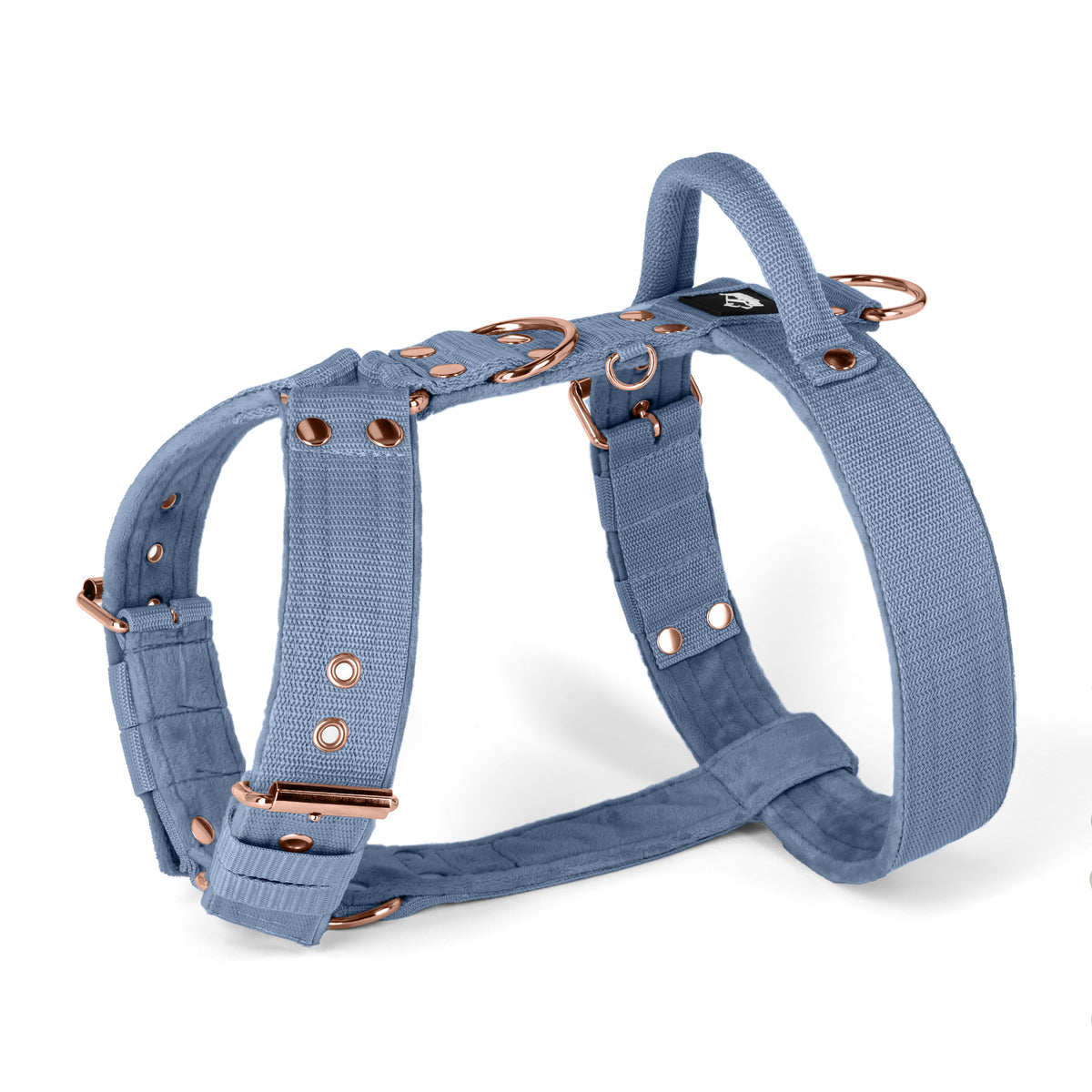 SALE Easy Walk Rose Edition Pastel Blue, Storlek M, Bredd 4 cm, Med handtag, Roséguldfärgade extreme-spännen