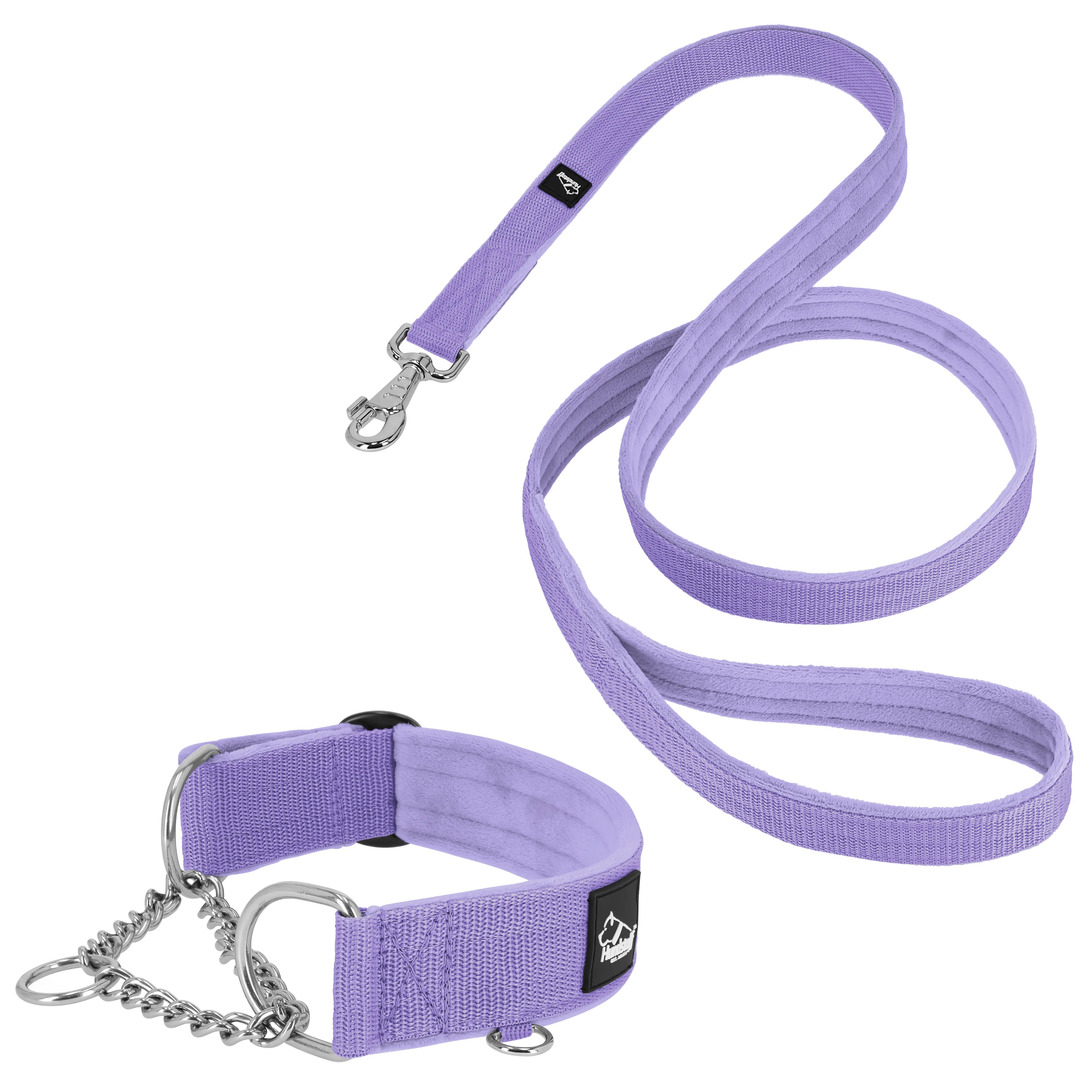 Martingale Chain Set Baby Purple – Halvstryp halsband & koppel
