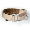 Martingale Beige - Brett fodrat halsband halvstryp