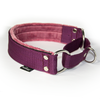 Martingale Plum - Brett fodrat halsband halvstryp