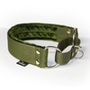 Martingale Khaki - Brett fodrat halsband halvstryp