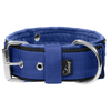 Grip Navy Blue - Brett fodrat halsband med handtag