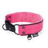 Martingale Black Edition Rosa - Brett fodrat halsband halvstryp