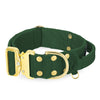 Extreme Gold Buckle Forest Green - Starkt och säkert halsband