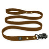 Walk Leash Golden Dark Brown - Säkert nylonkoppel i olika längder