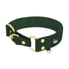 Martingale Golden Forest Green - Brett fodrat halsband halvstryp