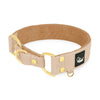 Martingale Golden Beige - Brett fodrat halsband halvstryp