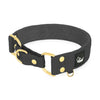 Martingale Golden Dark Grey - Brett fodrat halsband halvstryp