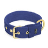 Active Golden Navy Blue - Brett slitstarkt halsband med spänne