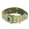 Grip Golden Olive Green - Brett fodrat halsband med handtag