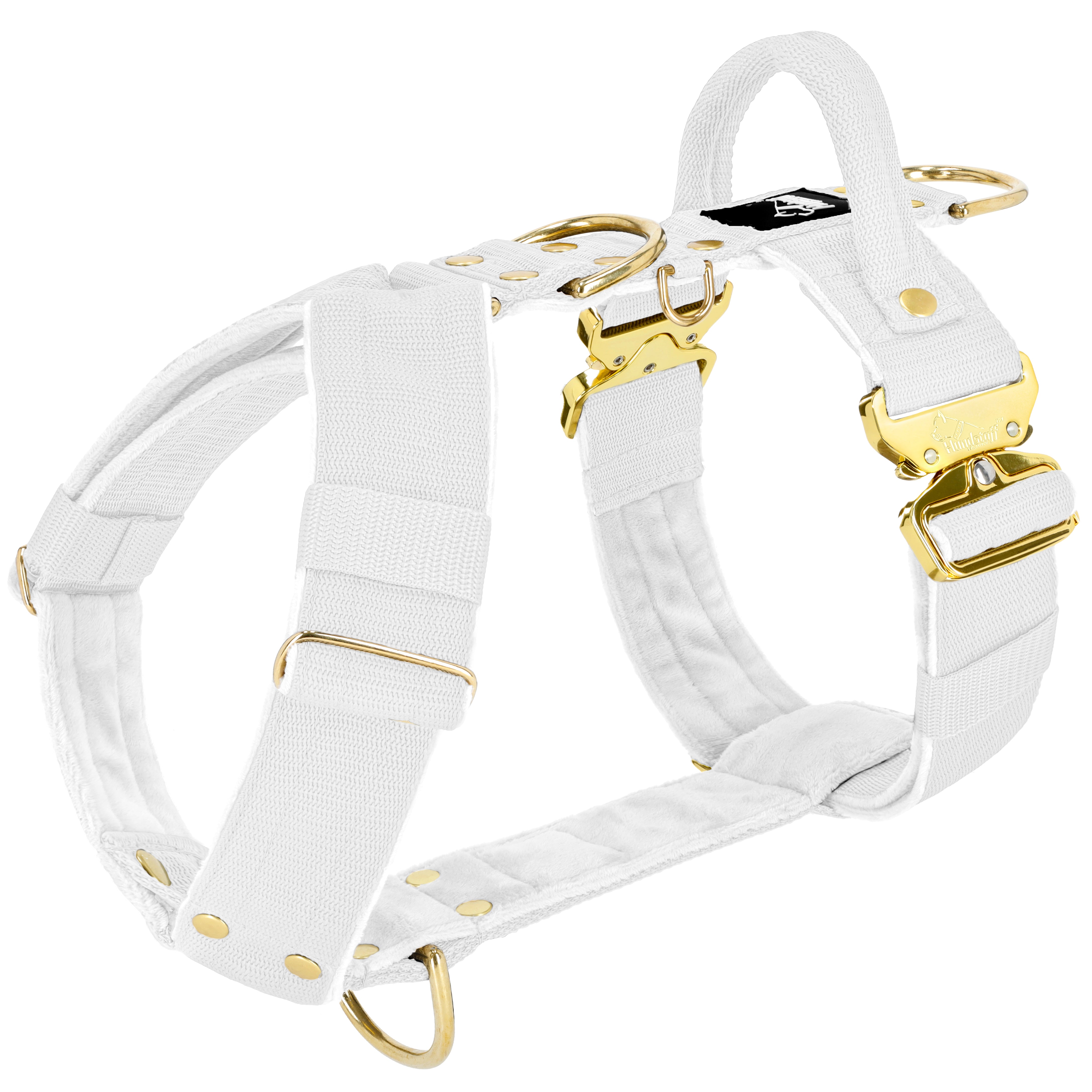 Easy Walk Extreme Gold Buckle Vit - Sele med snabbspänne