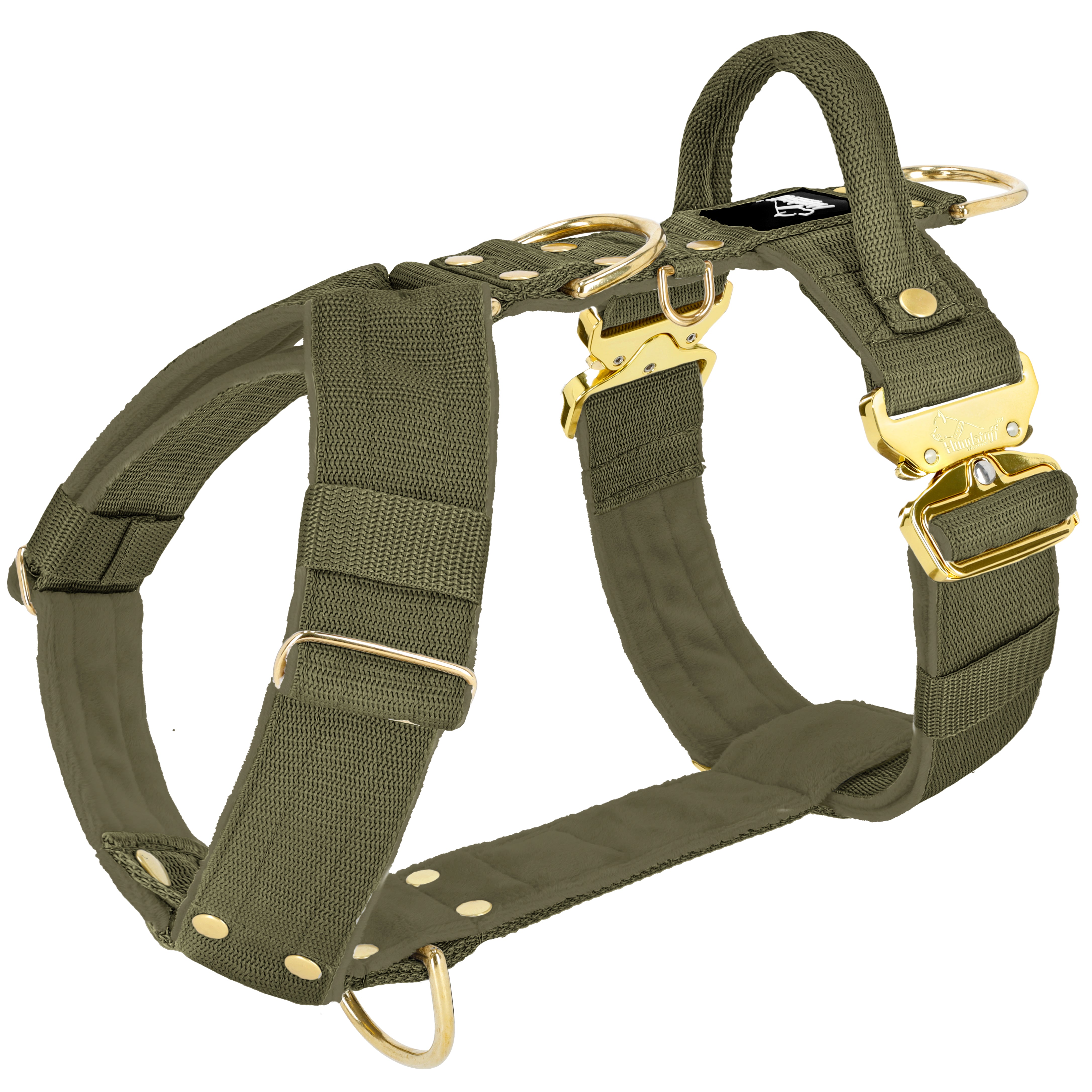 Easy Walk Extreme Gold Buckle Khaki - Sele med snabbspänne