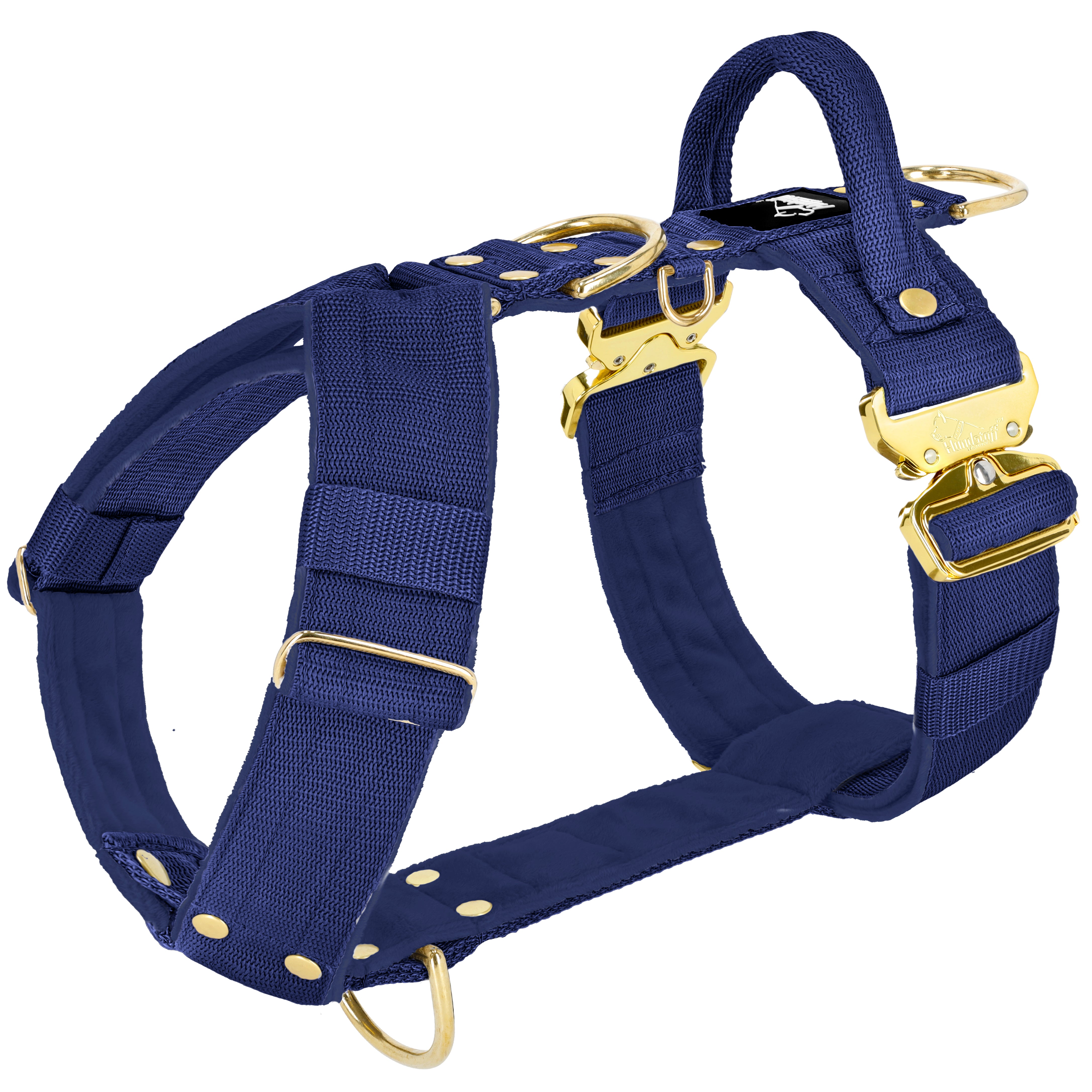 Easy Walk Extreme Gold Buckle Navy Blue - Sele med snabbspänne