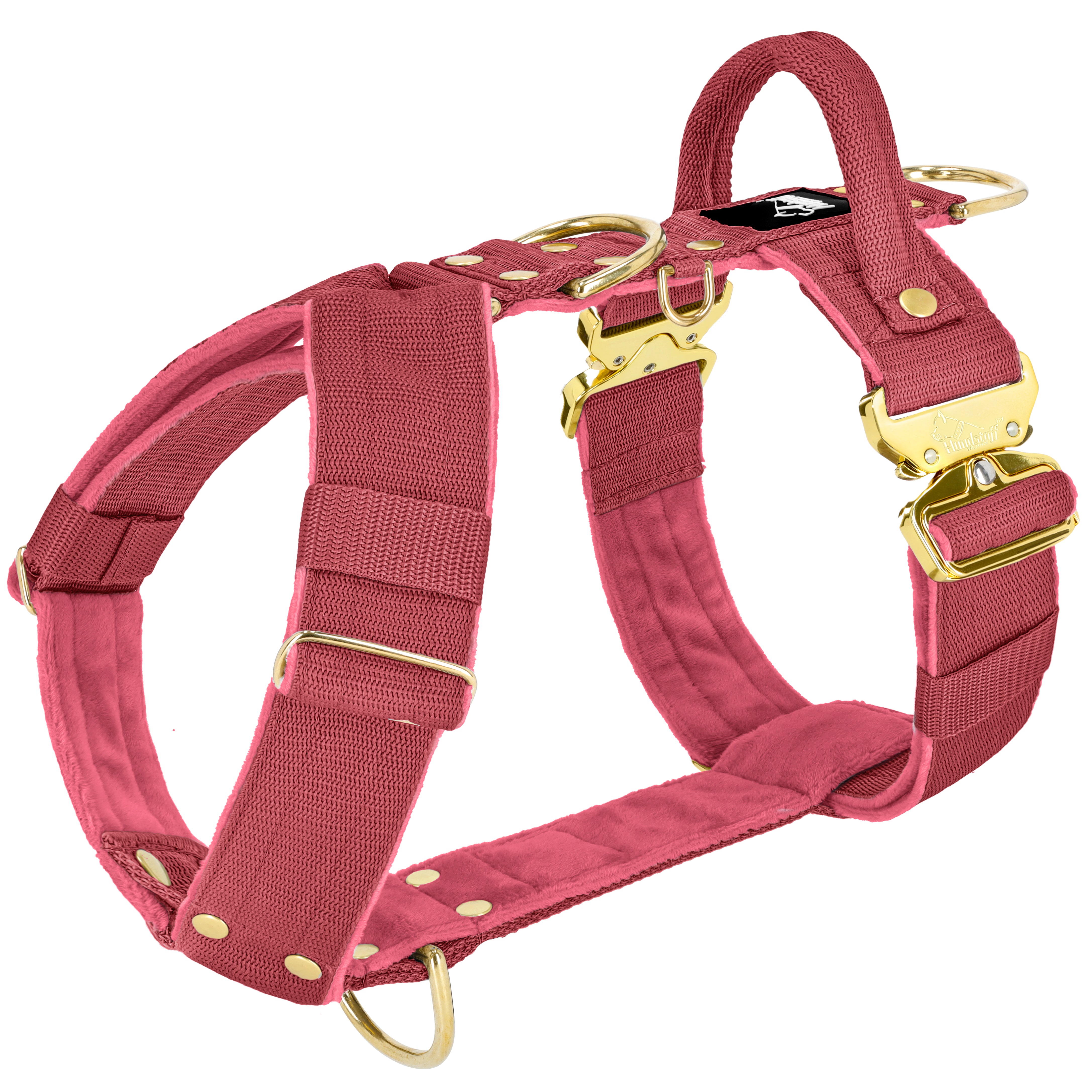 Easy Walk Extreme Gold Buckle Raspberry Red - Sele med snabbspänne