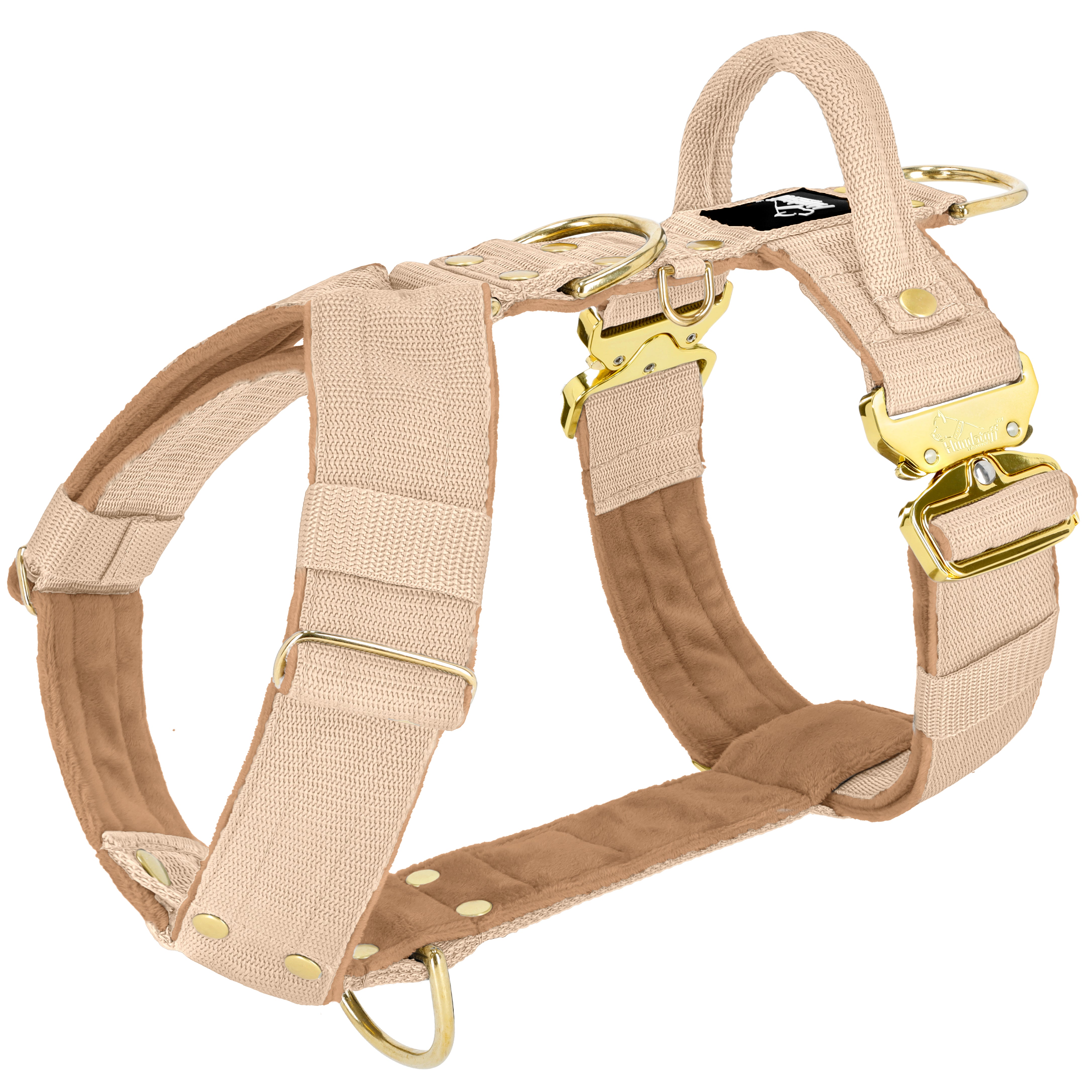 Easy Walk Extreme Gold Buckle Beige - Sele med snabbspänne