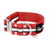 Extreme Silver Buckle Safe Rött - Säkert reflexhalsband