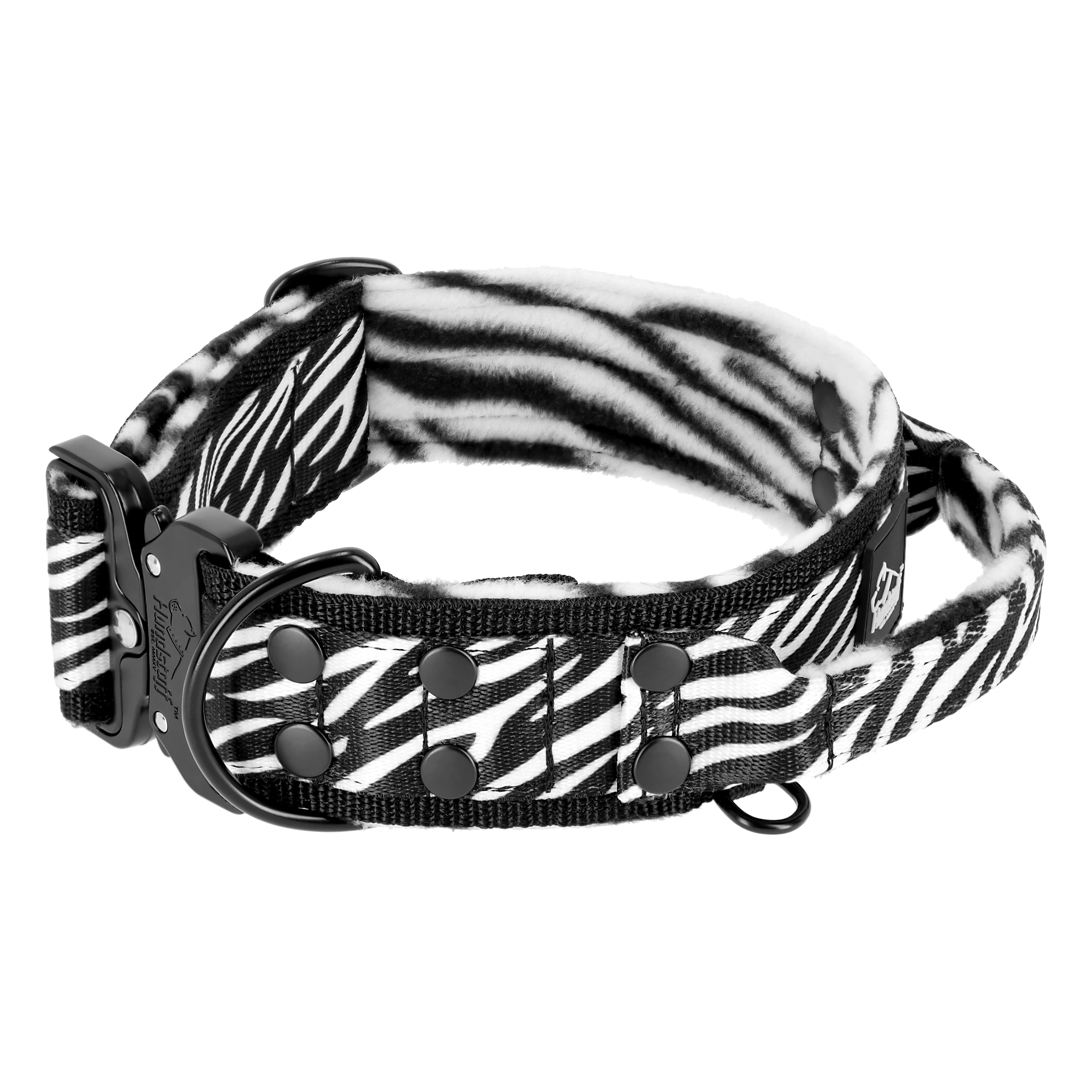 Extreme Buckle Zebra - Starkt och säkert hundhalsband