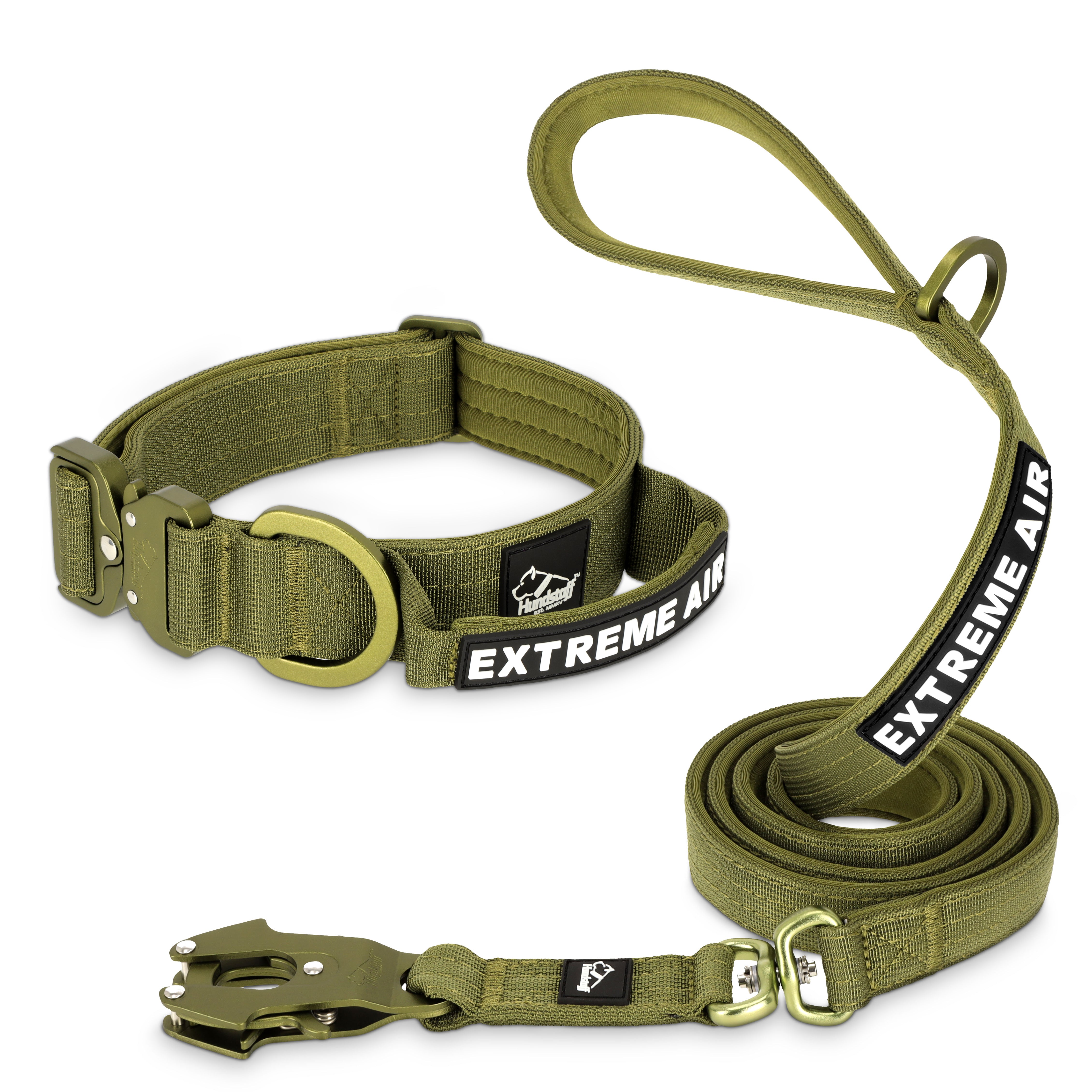 Extreme Air Set  Army Green - Lätt och slitstarkt hundset