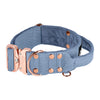 Extreme Rose Buckle Pastel Blue - Starkt och säkert halsband