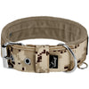 Active Komfort Camo Beige - Brett slitstarkt hundhalsband med spänne