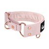 Martingale Rose Edition Pastel Pink - Brett fodrat halsband halvstryp