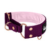 Martingale Rose Edition Plum - Brett fodrat halsband halvstryp