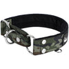 Martingale Camo Black - Brett fodrat hundhalsband halvstryp