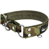 Martingale Camo Green- Brett fodrat hundhalsband halvstryp