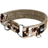 Martingale Camo Beige - Brett fodrat hundhalsband halvstryp