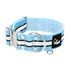 Extreme Silver Buckle Safe Baby Blue - Säkert reflexhalsband