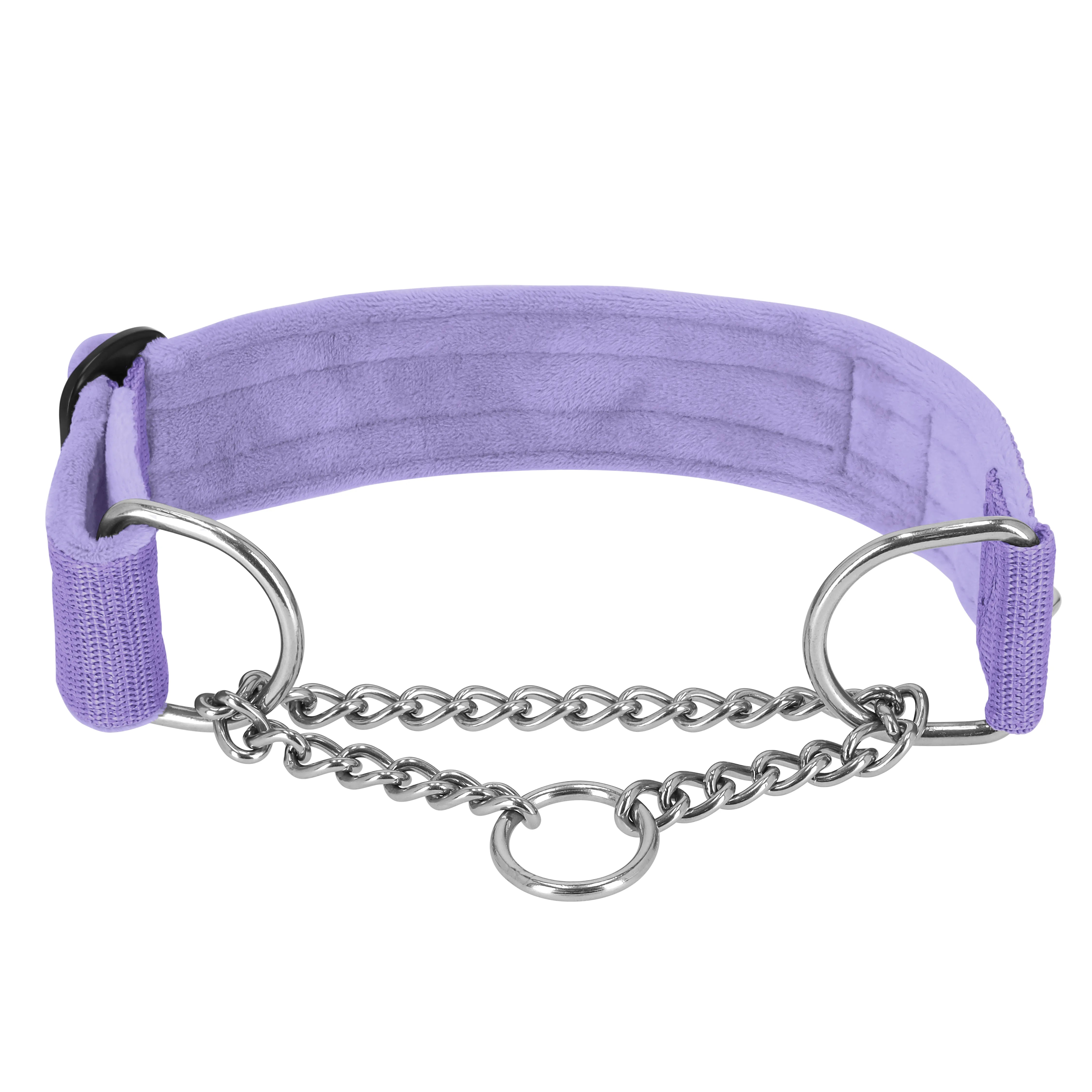 Martingale Chain Set Baby Purple – Halvstryp halsband & koppel
