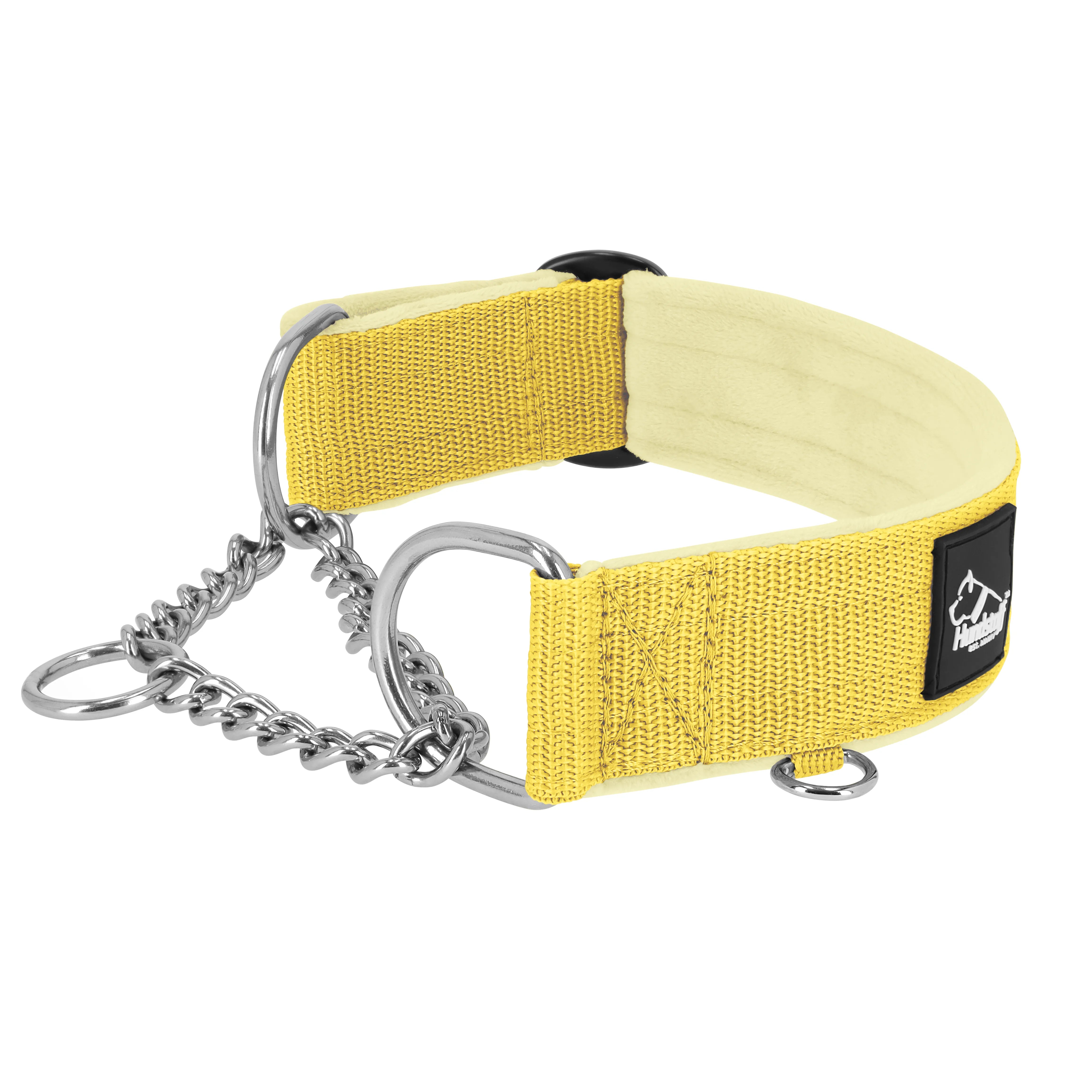 Martingale Chain Set baby yellow – Halvstryp halsband & koppel