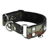 Martingale Camo Black - Brett fodrat hundhalsband halvstryp