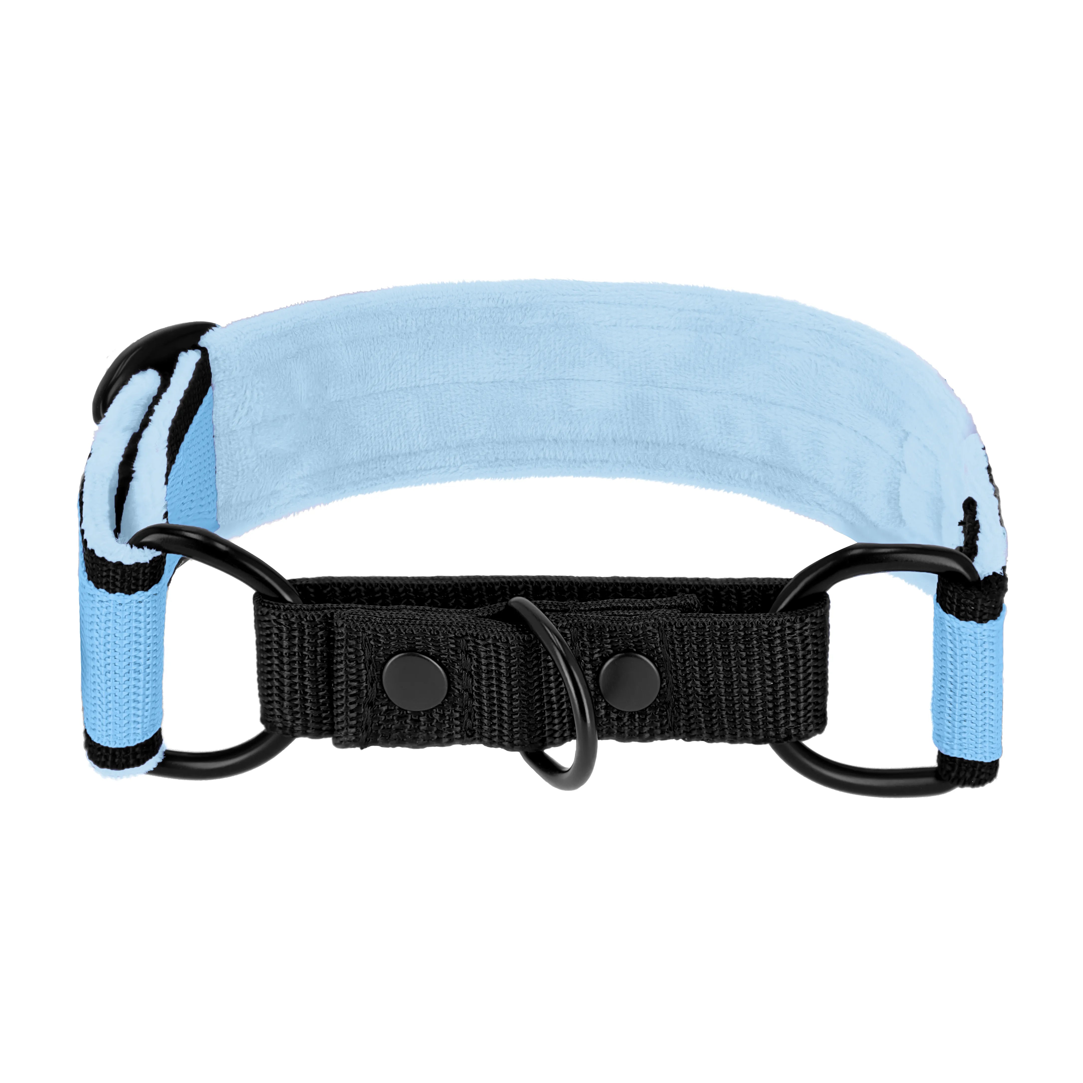 Martingale Black Edition Baby Blue - Brett fodrat halsband halvstryp