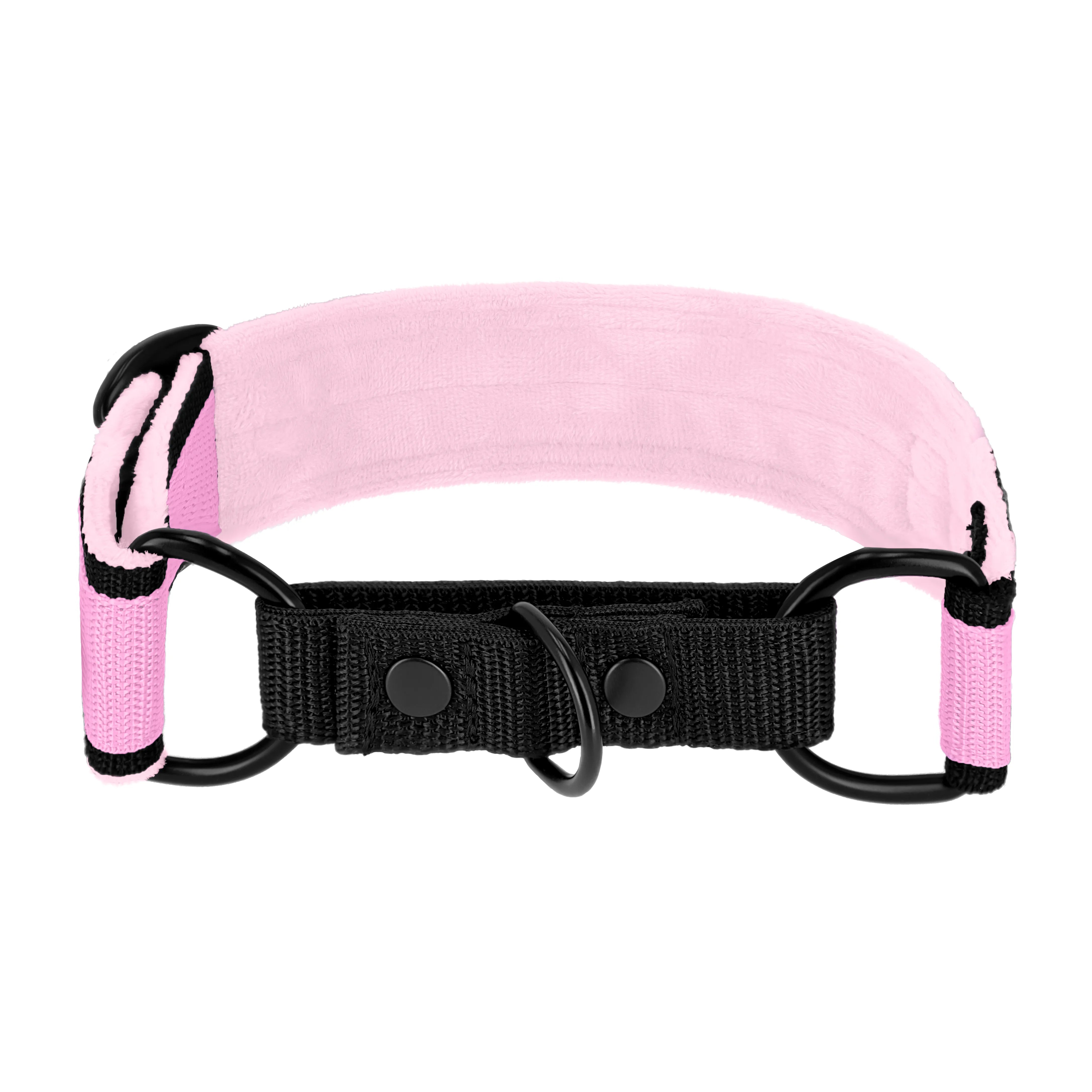 Martingale Black Edition Baby Pink - Brett fodrat halsband halvstryp