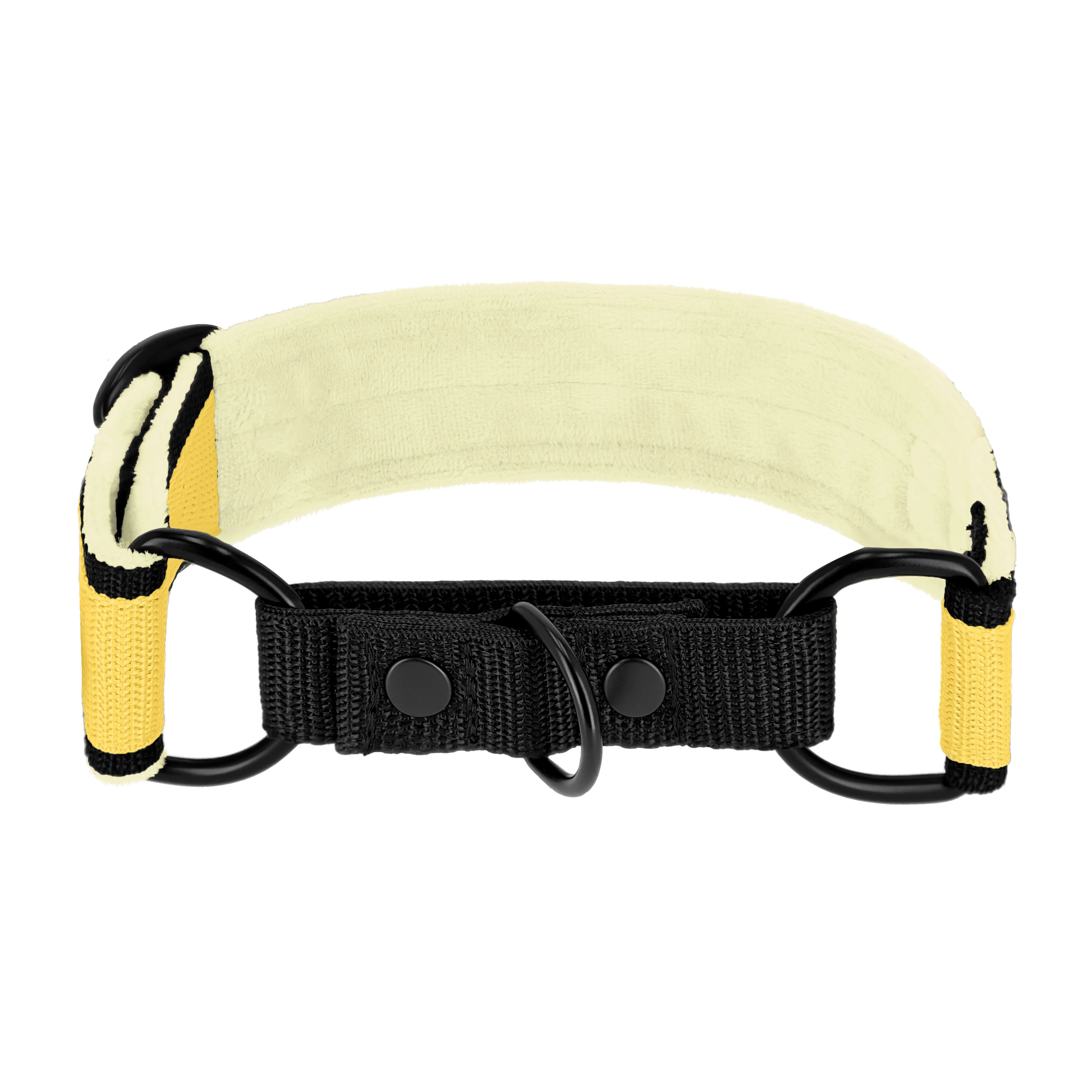 Martingale Black Edition Baby Yellow - Brett fodrat halsband halvstryp