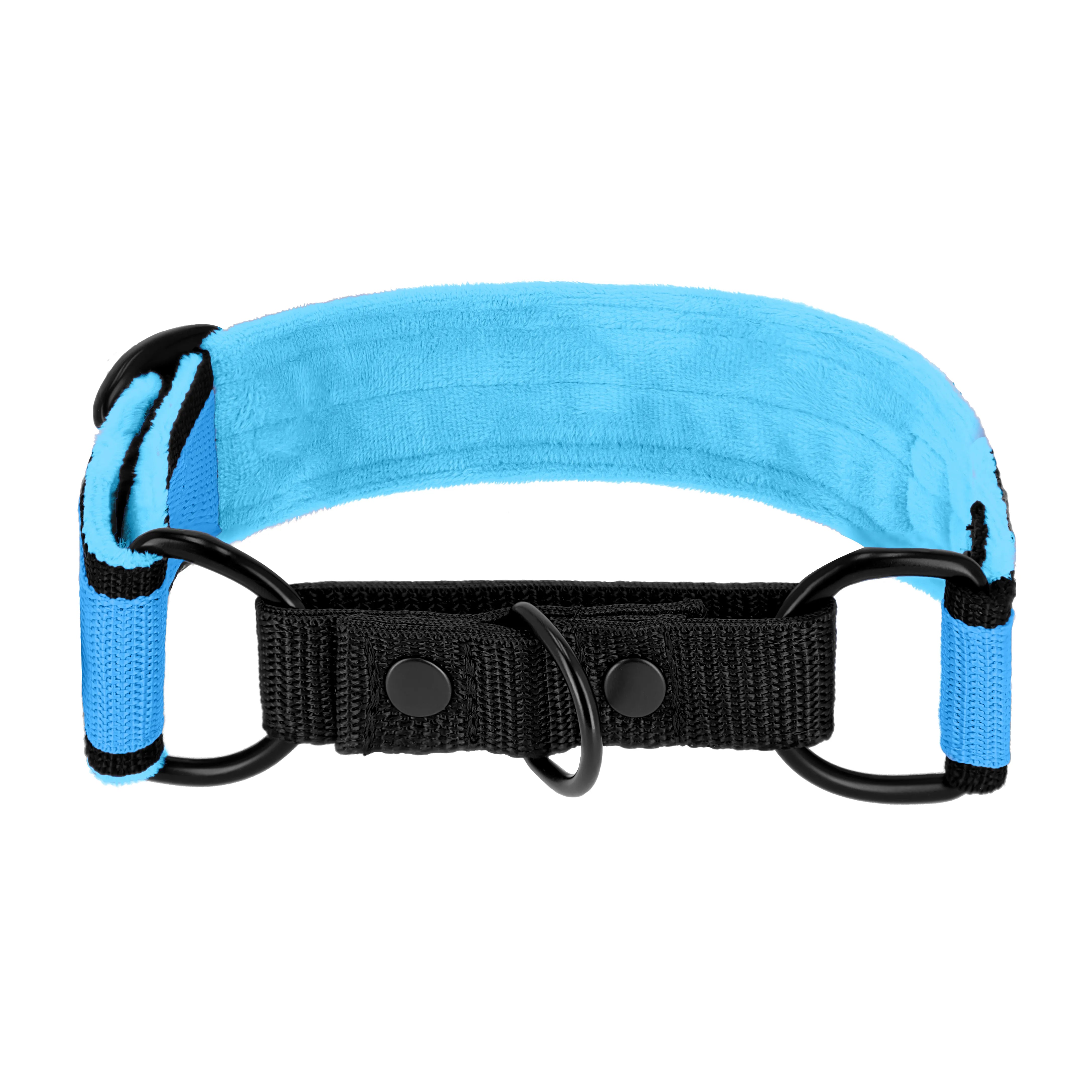 Martingale Black Edition Ocean Blue - Brett fodrat halsband halvstryp