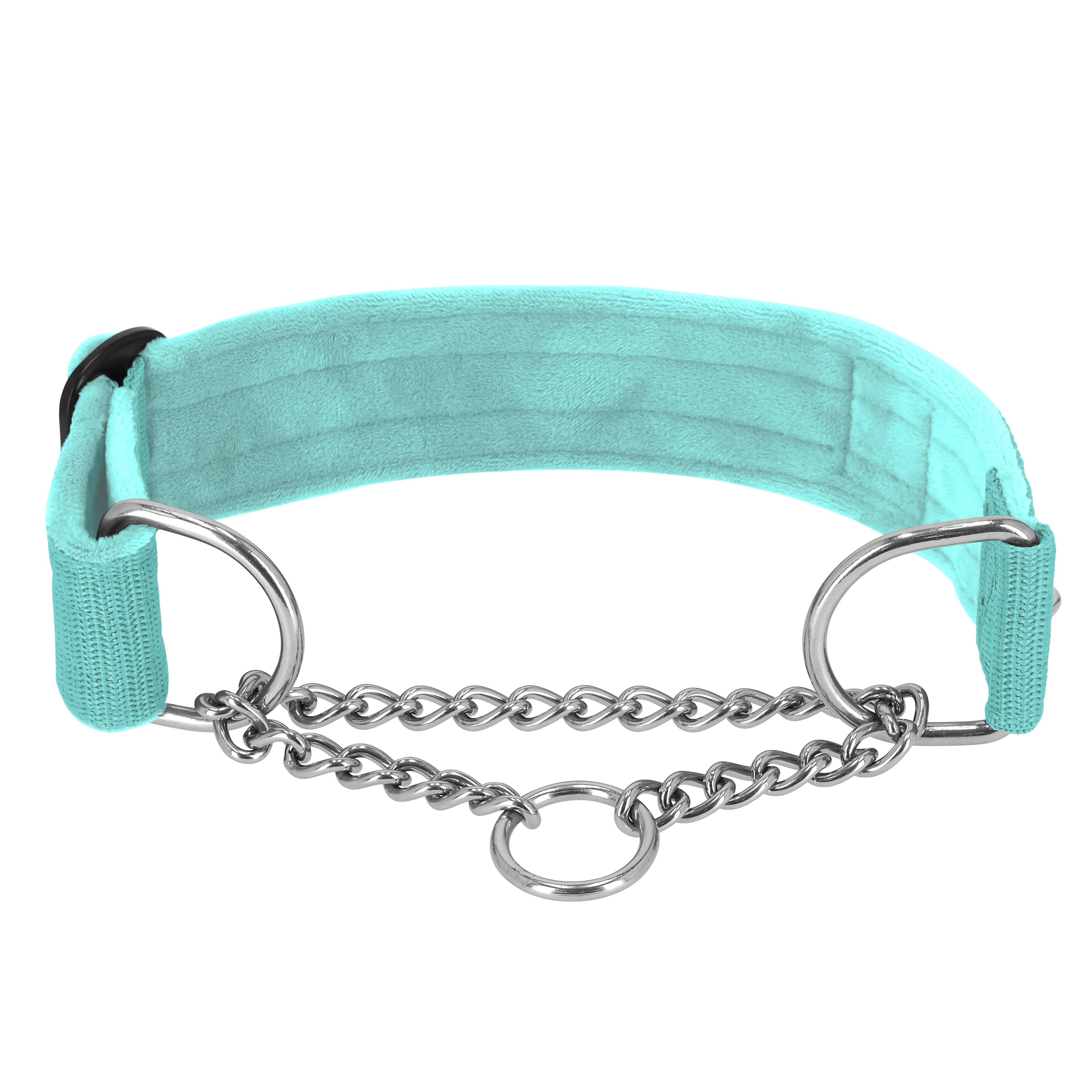 Martingale Chain Set Mint – Halvstryp halsband & koppel