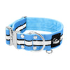 Extreme Silver Buckle Safe Ocean Blue - Säkert reflexhalsband