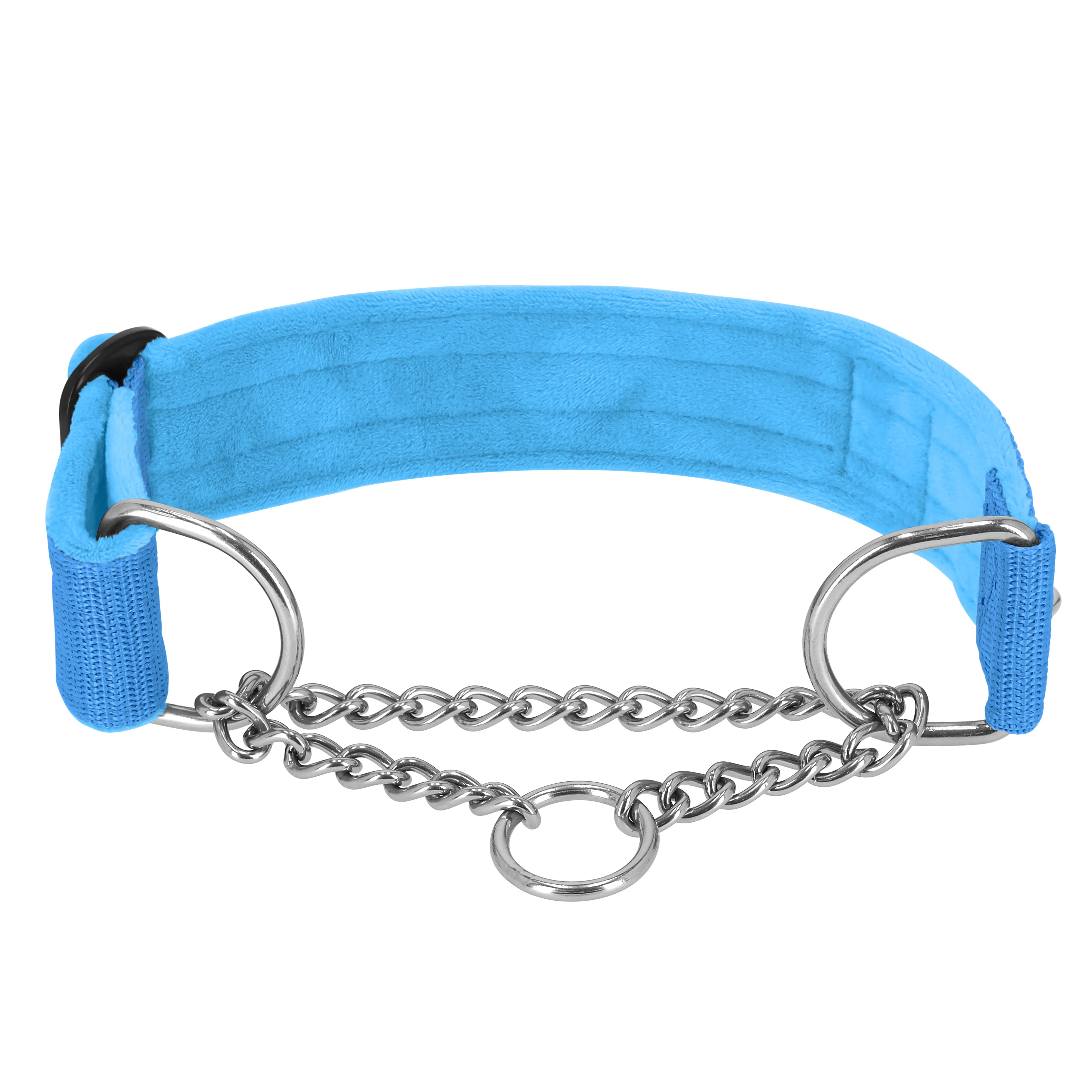 Martingale Chain Set Ocean Blue – Halvstryp halsband & koppel