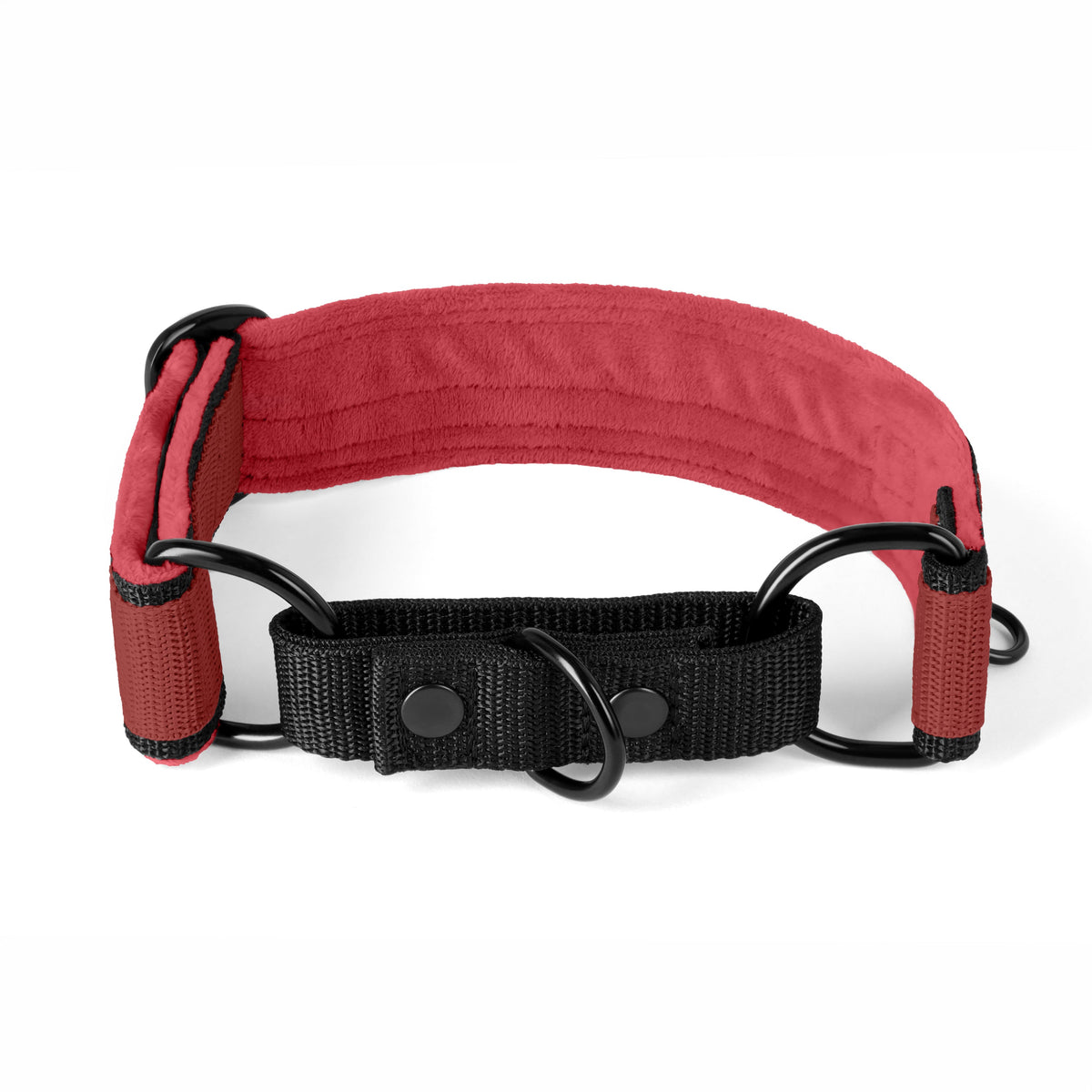 Hundstaff Martingale Black Edition Raspberry Red