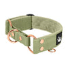 Martingale Rose Edition Olive Green - Brett fodrat halsband halvstryp