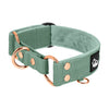 Martingale Rose Edition Pastel Green - Brett fodrat halsband halvstryp