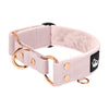 Martingale Rose Edition Pastel Pink - Brett fodrat halsband halvstryp