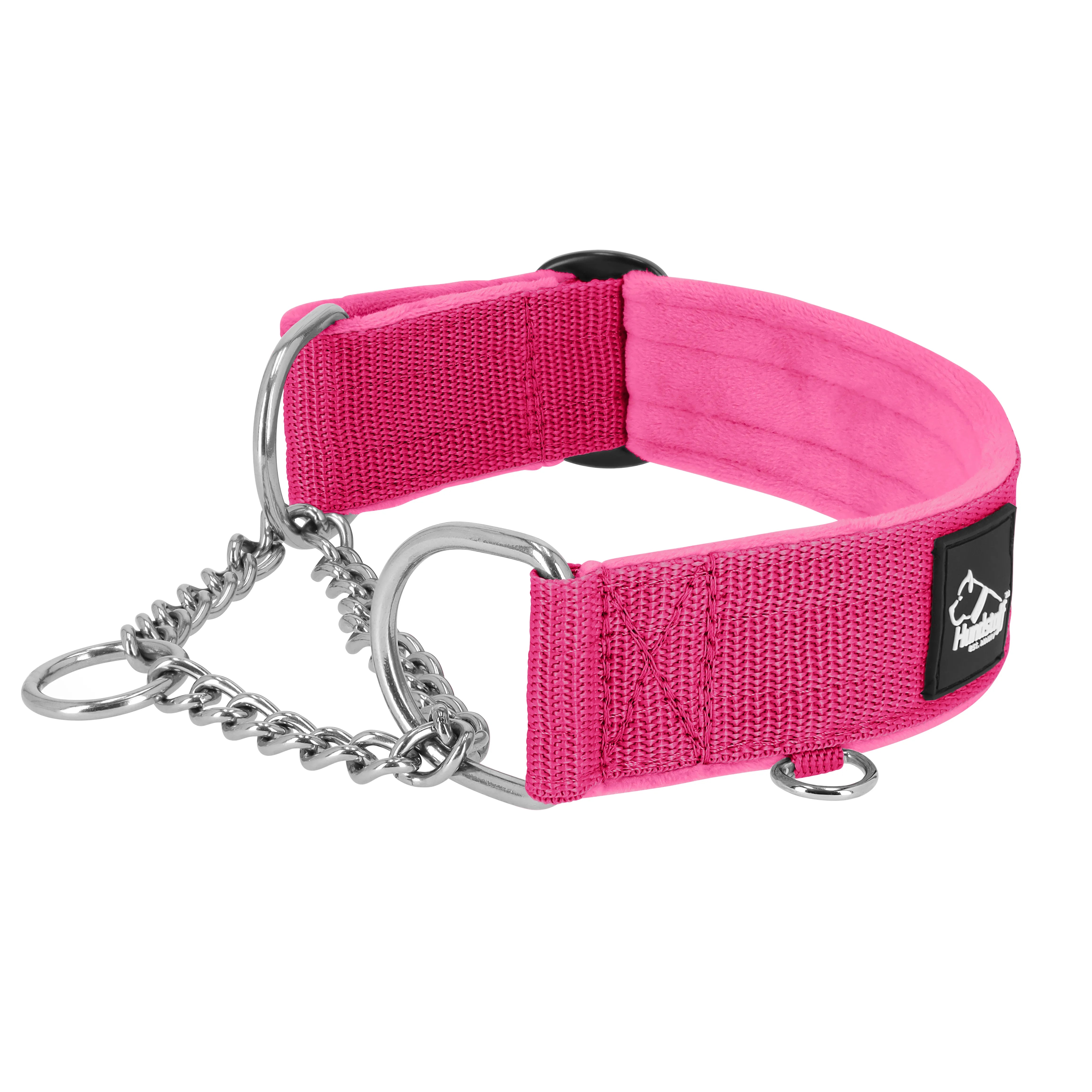 Martingale Chain Set Plum – Halvstryp halsband & koppel